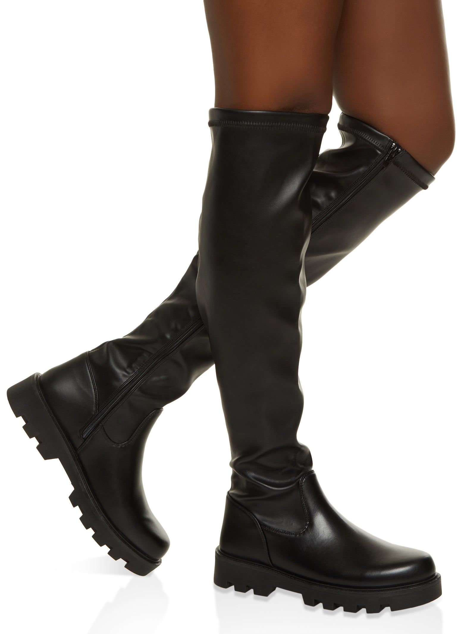 Lug Sole Knee High Boots sold by Rainbow product image thumbnail 2