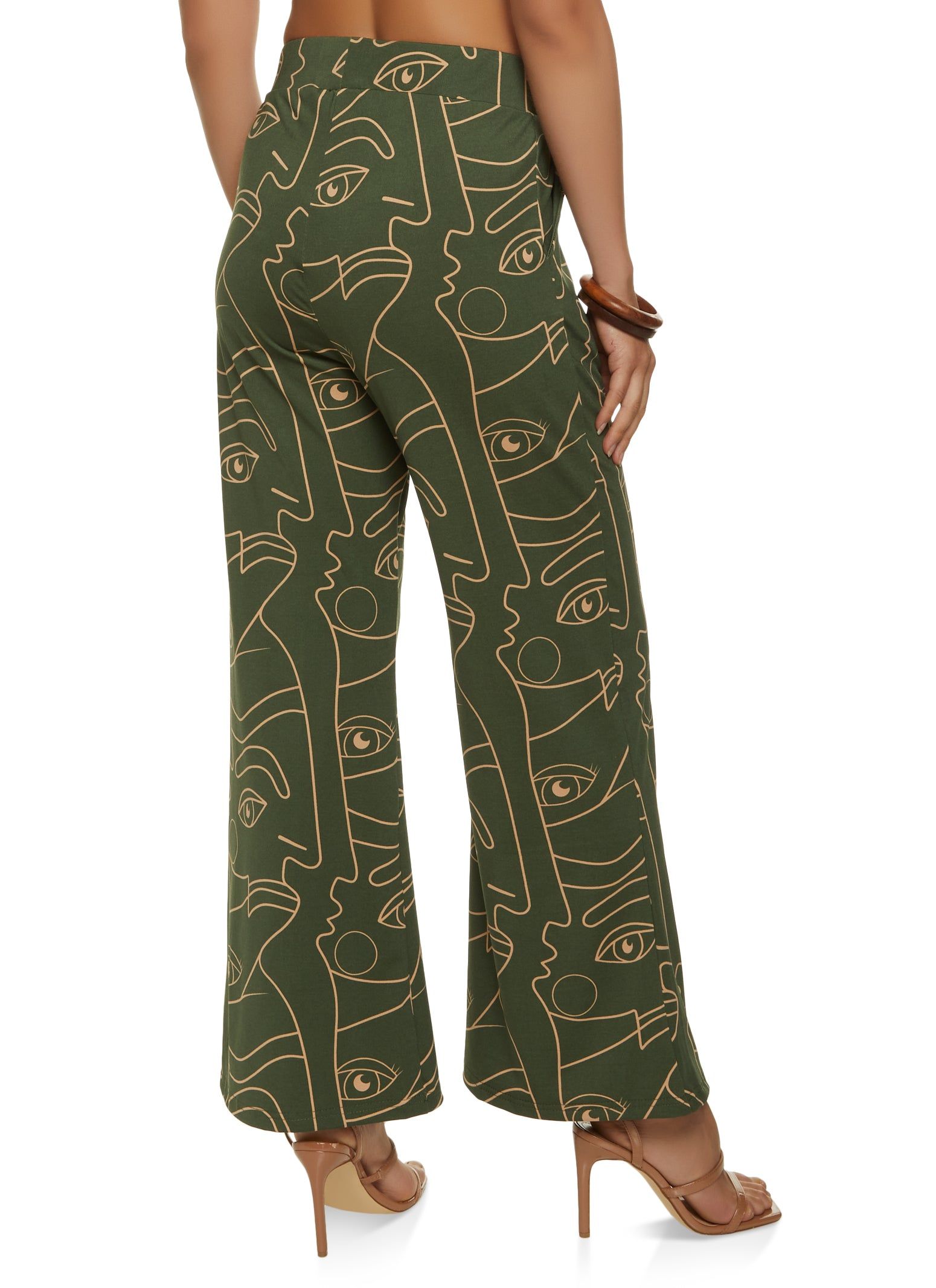 Face Print Wide Leg Pants sold by Rainbow product image thumbnail 2