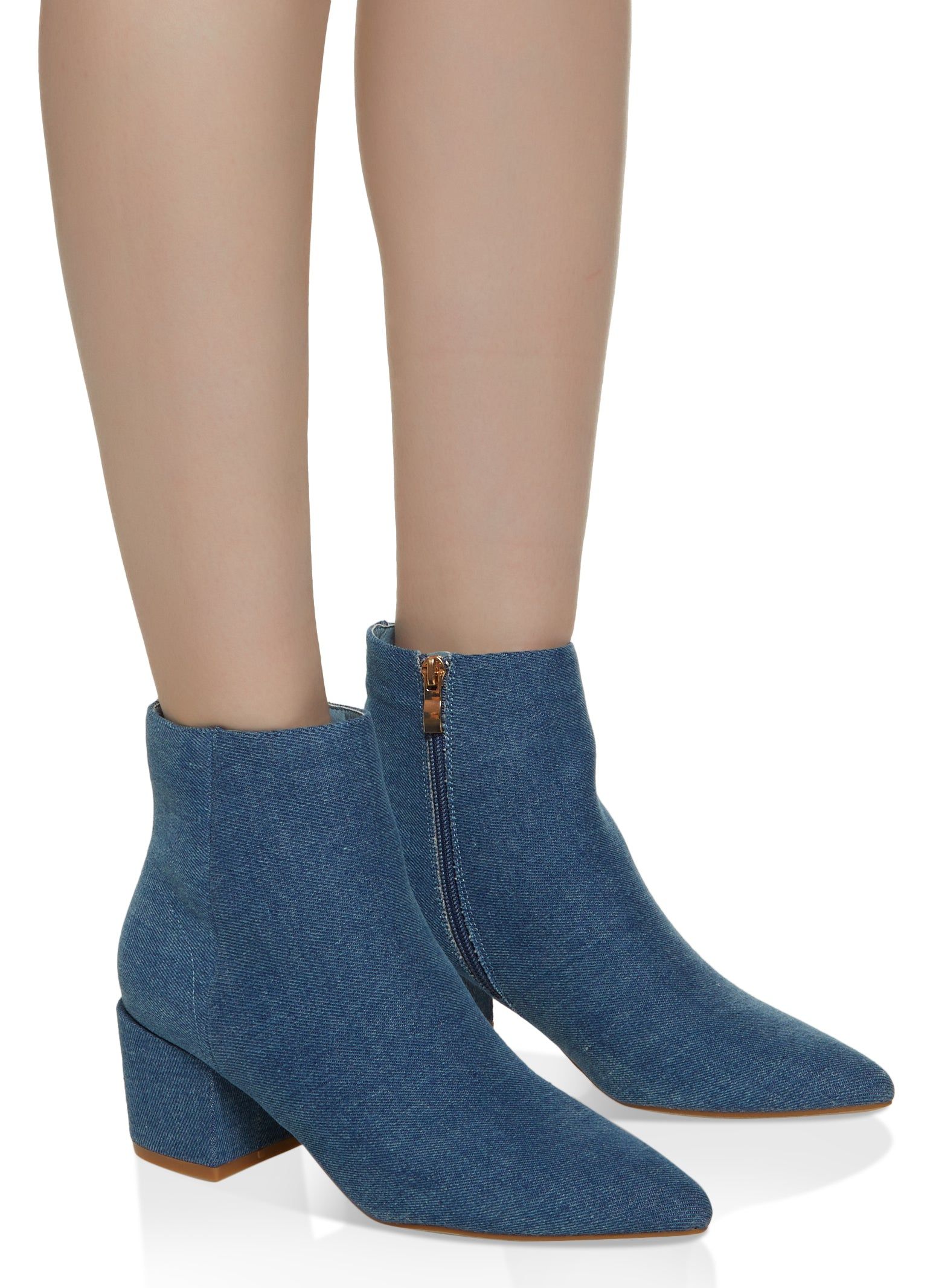 Pointed Toe Mid Heel Booties sold by Rainbow product image thumbnail 2