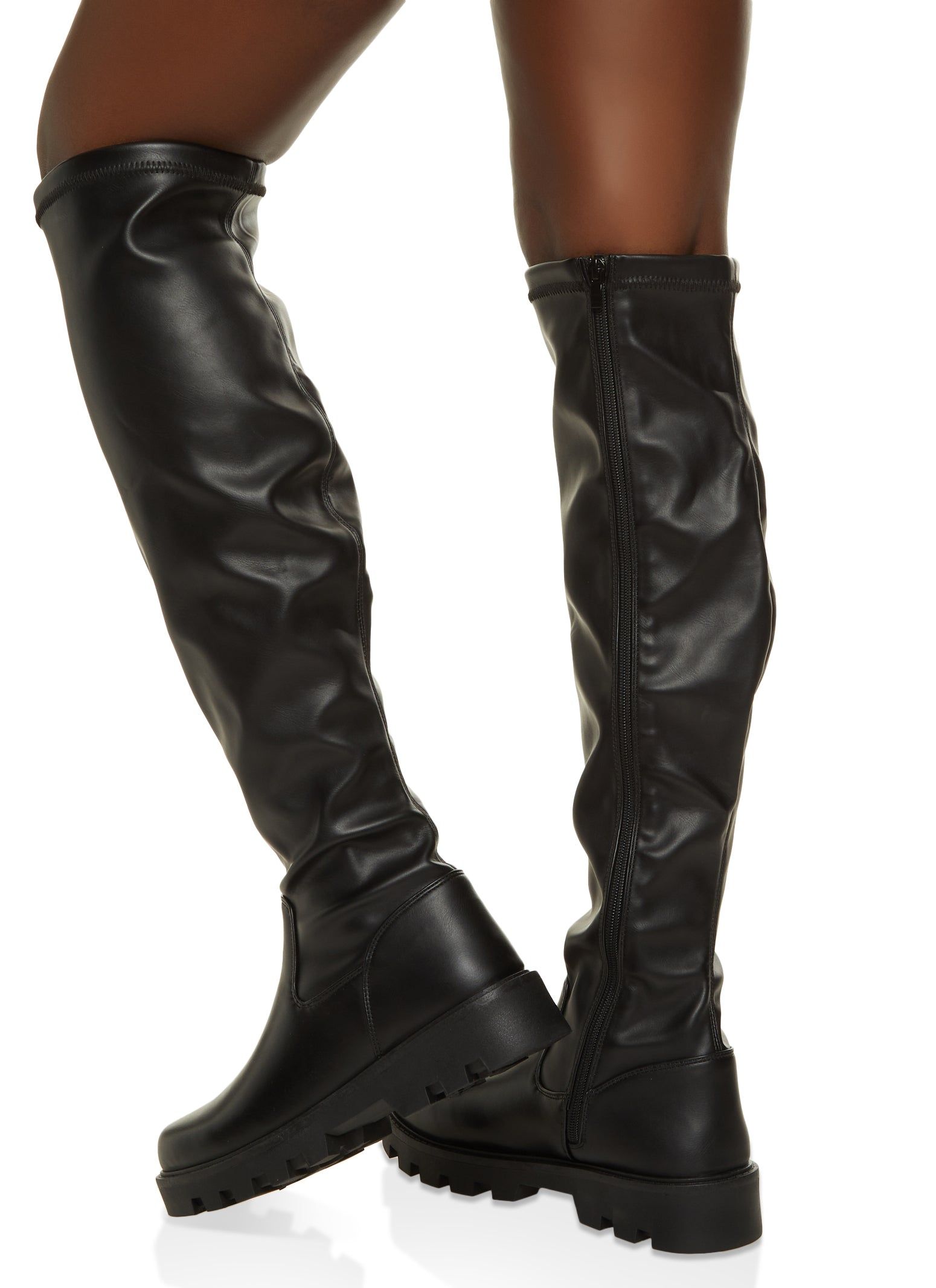 Lug Sole Knee High Boots sold by Rainbow product image thumbnail 3