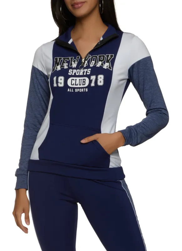 New York Sports 1978 Half Zip Sweatshirt sold by Rainbow