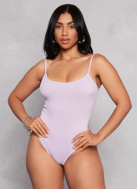 Daisy Ribbed Knit Cami Bodysuit sold by Rainbow