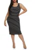Plus Size Rib Knit Striped Midi Tank Dress sold by Rainbow