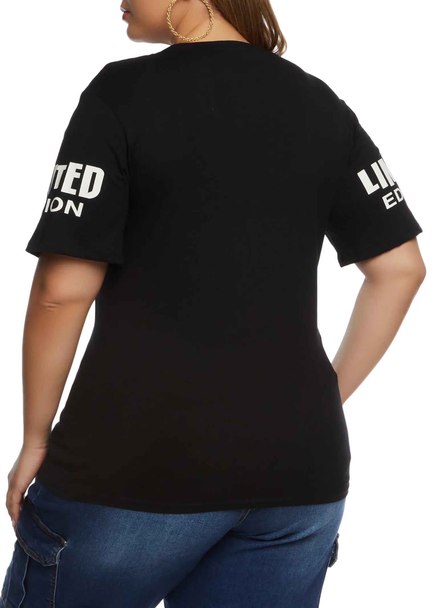 Plus Size Sequin Limited Edition Graphic T Shirt sold by Rainbow product image thumbnail 3