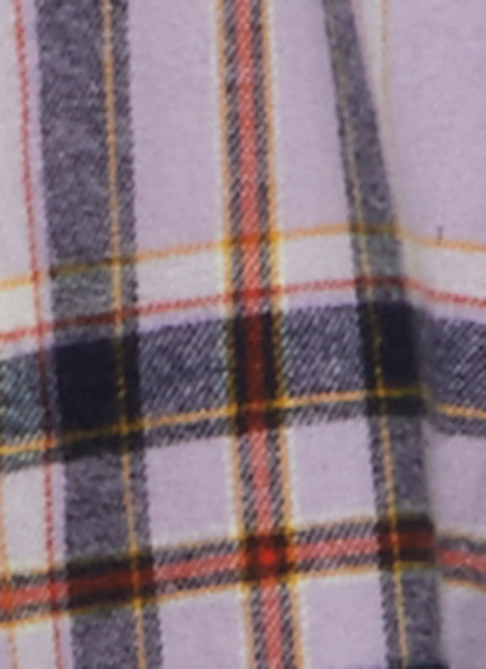 Plaid Button Front Hooded Flannel Shirt sold by Rainbow product image thumbnail 3