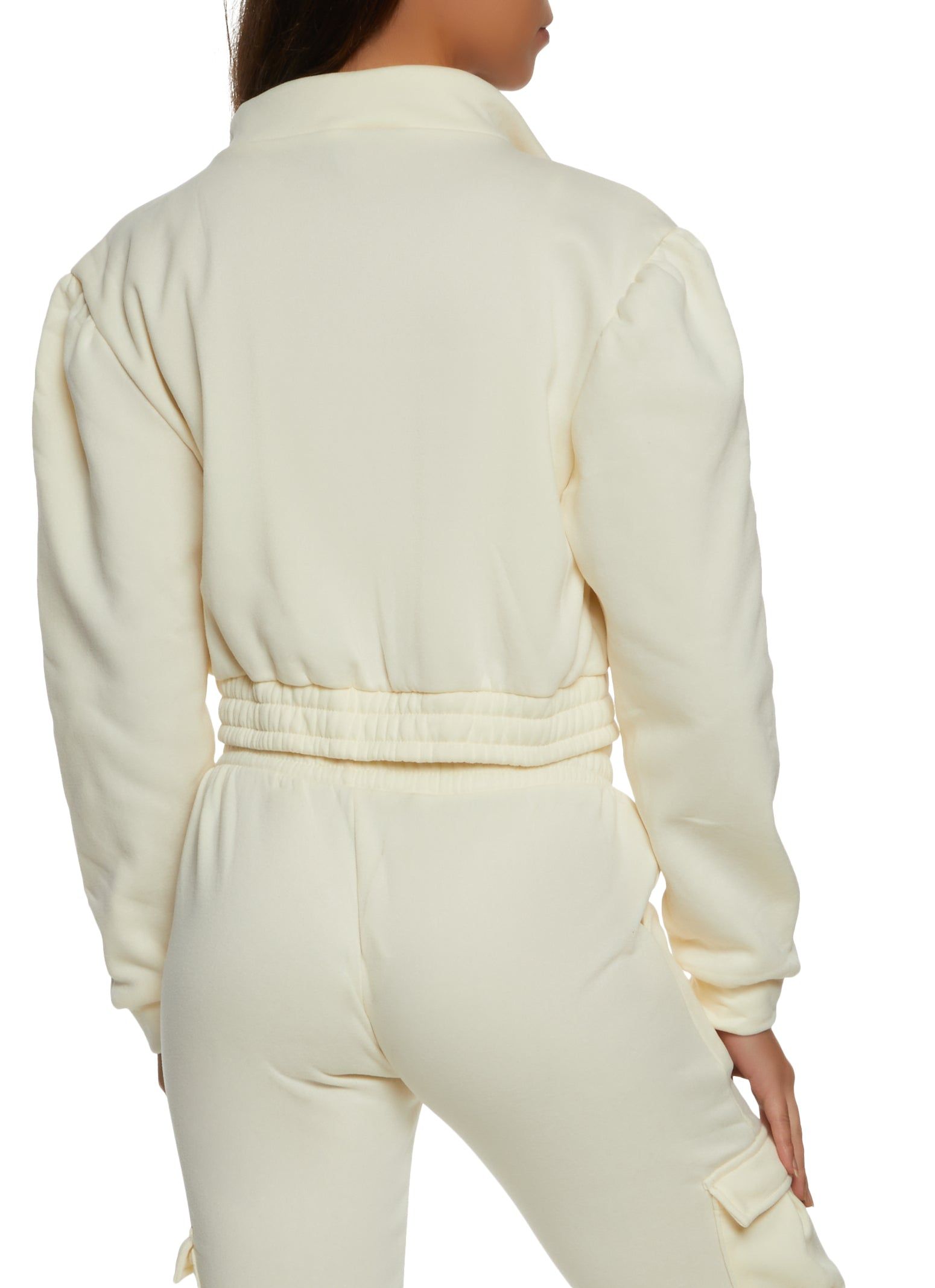 Fleece Zip Front Cargo Pocket Track Jacket sold by Rainbow product image thumbnail 3