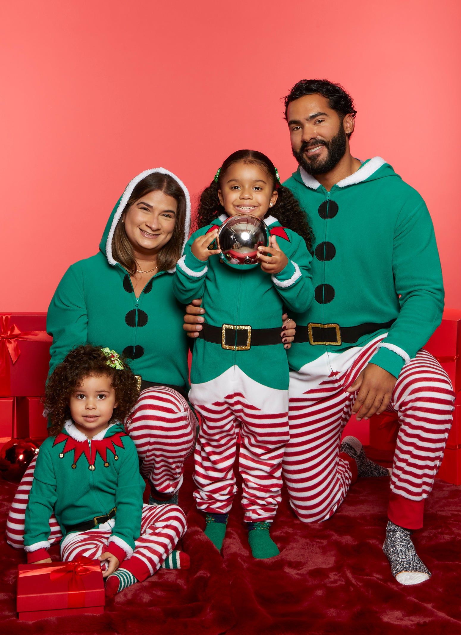 Mens Matching Elf Hooded Onesie Family Pajamas sold by Rainbow product image thumbnail 2