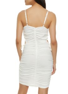 Ruched Cut Out Cami Dress sold by Rainbow
