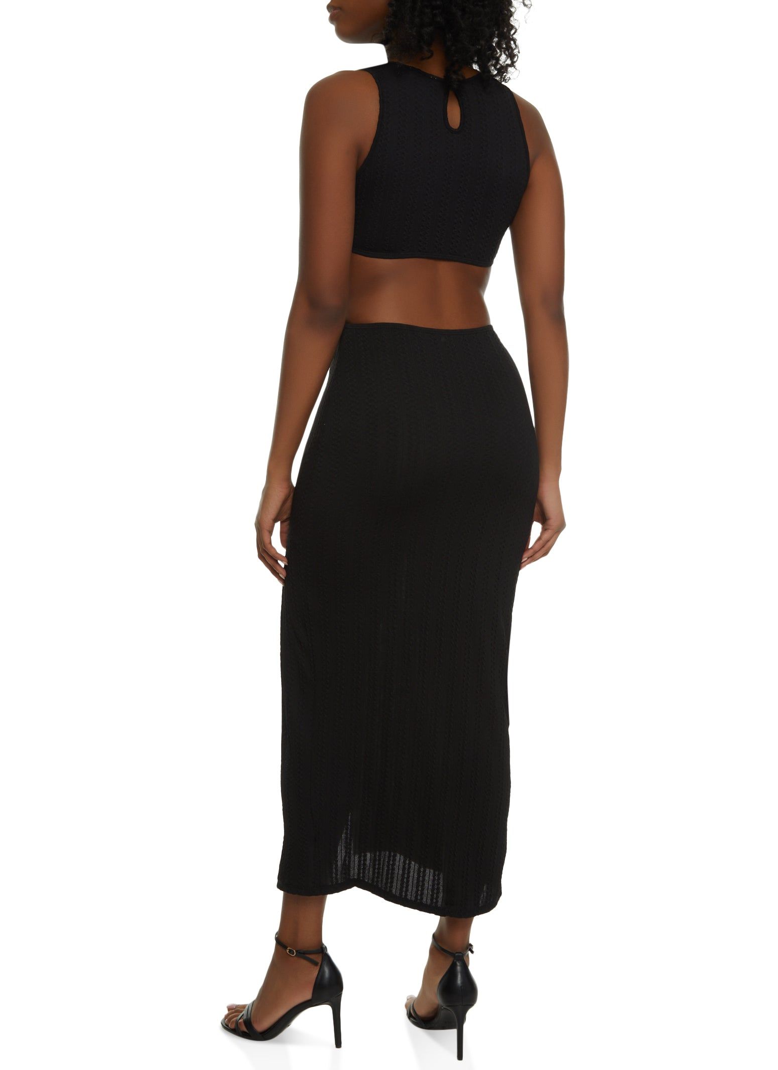 Cut Out Open Back Tank Maxi Dress sold by Rainbow product image thumbnail 3