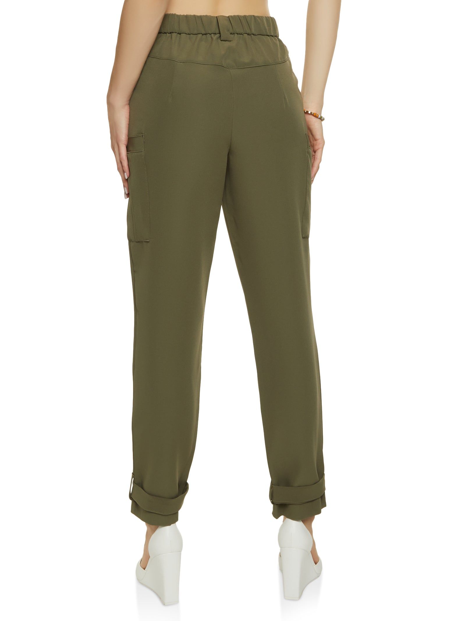 Button Cuff High Waisted Dress Pants sold by Rainbow product image thumbnail 3