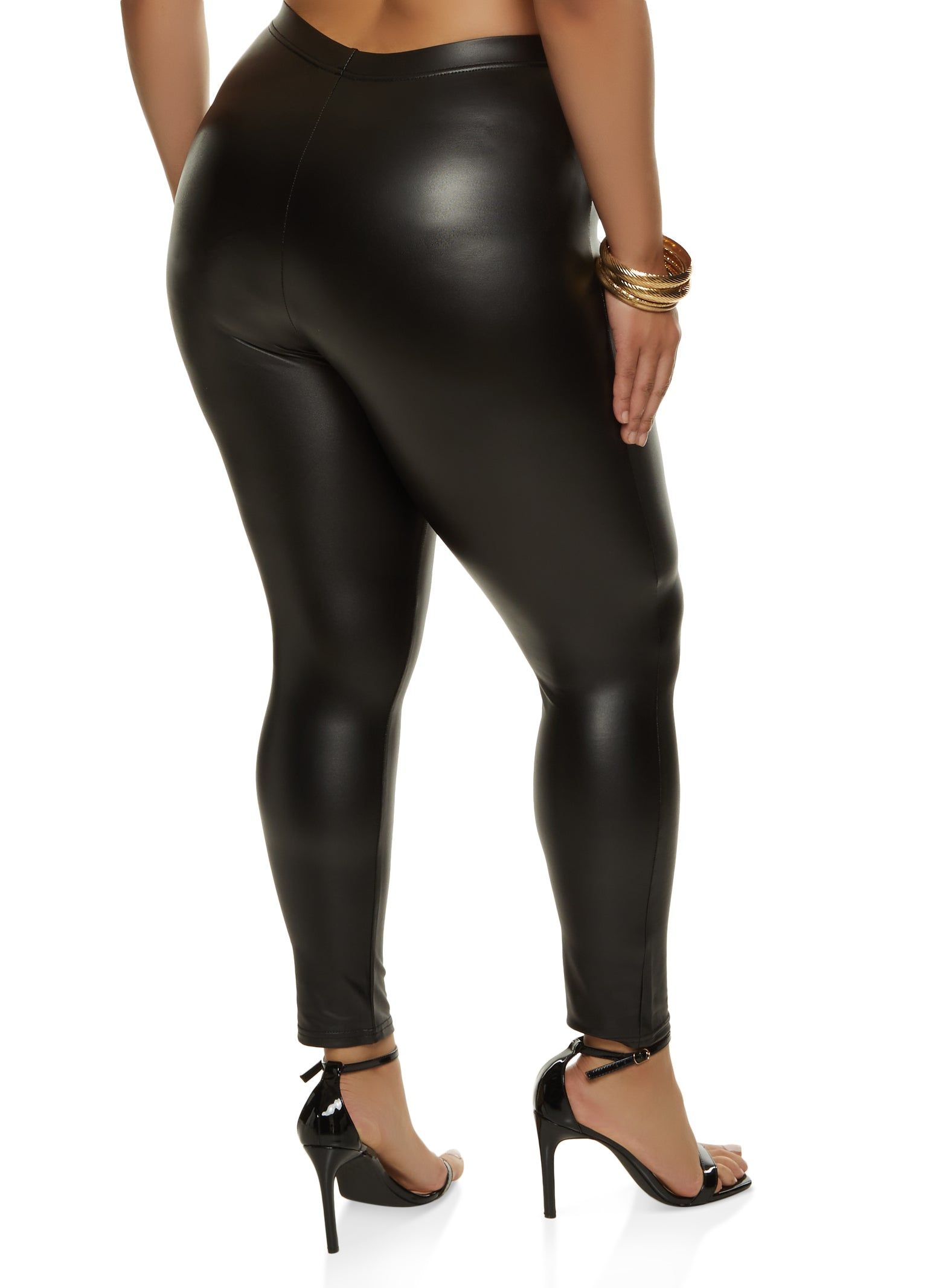 Plus Size Faux Leather Leggings sold by Rainbow product image thumbnail 2
