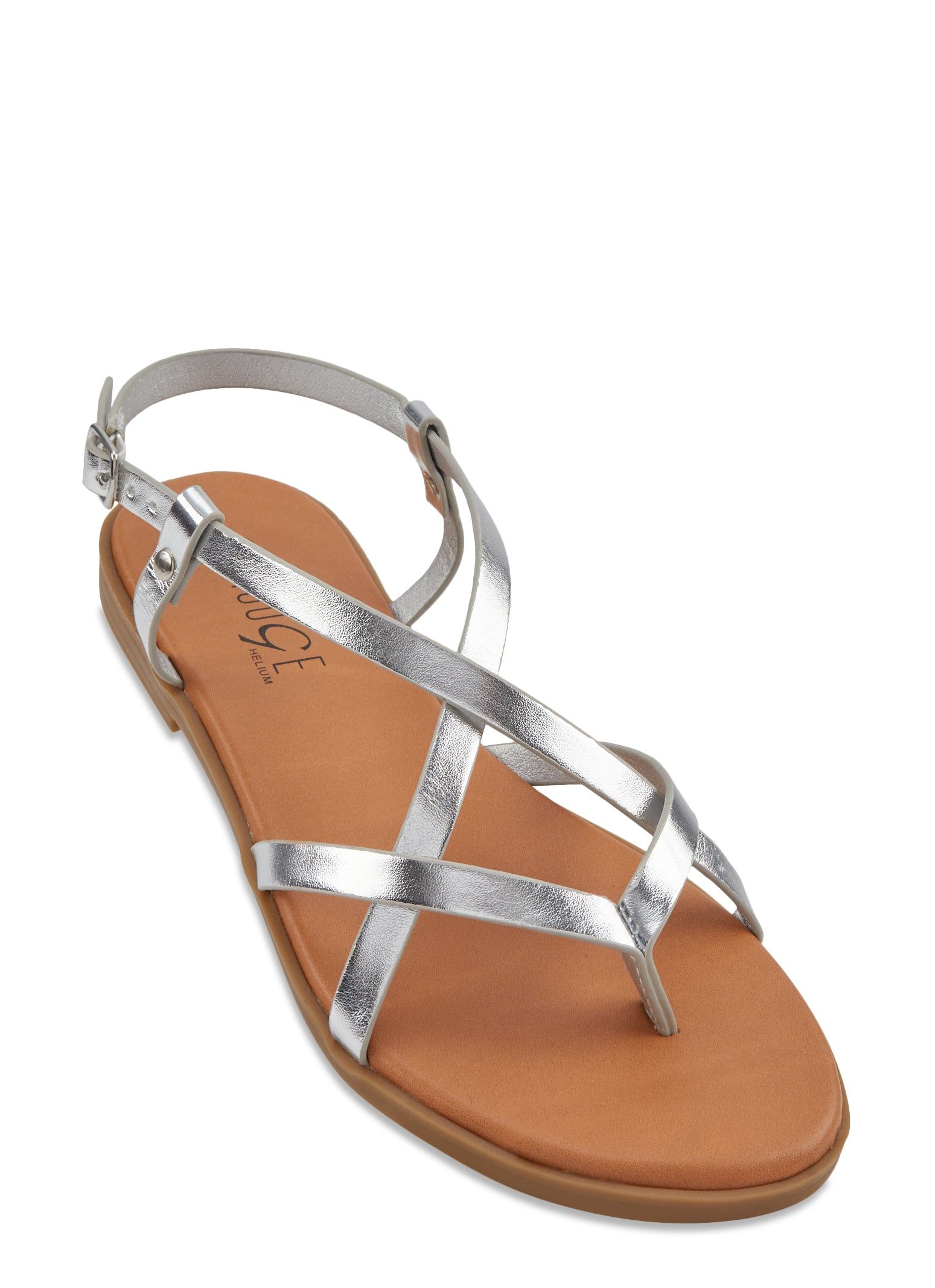 Toe Loop Caged Flat Sandals sold by Rainbow