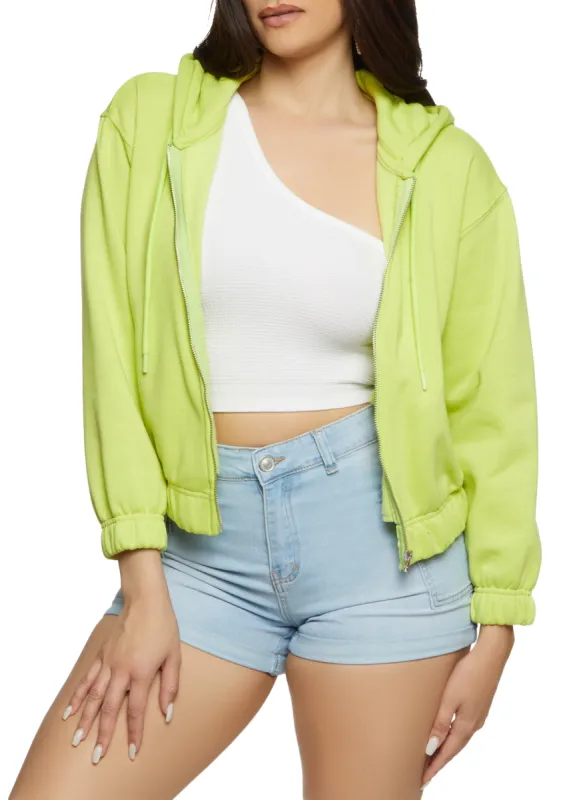 Iris Fleece Zip Front Hoodie sold by Rainbow