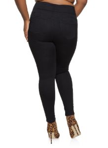 WAX Plus Size High Waisted Skinny Jeans sold by Rainbow
