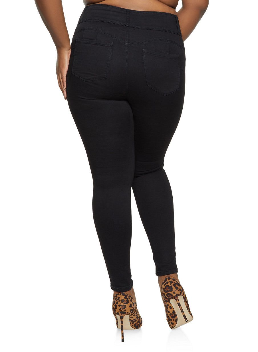 WAX Plus Size High Waisted Skinny Jeans sold by Rainbow product image thumbnail 2