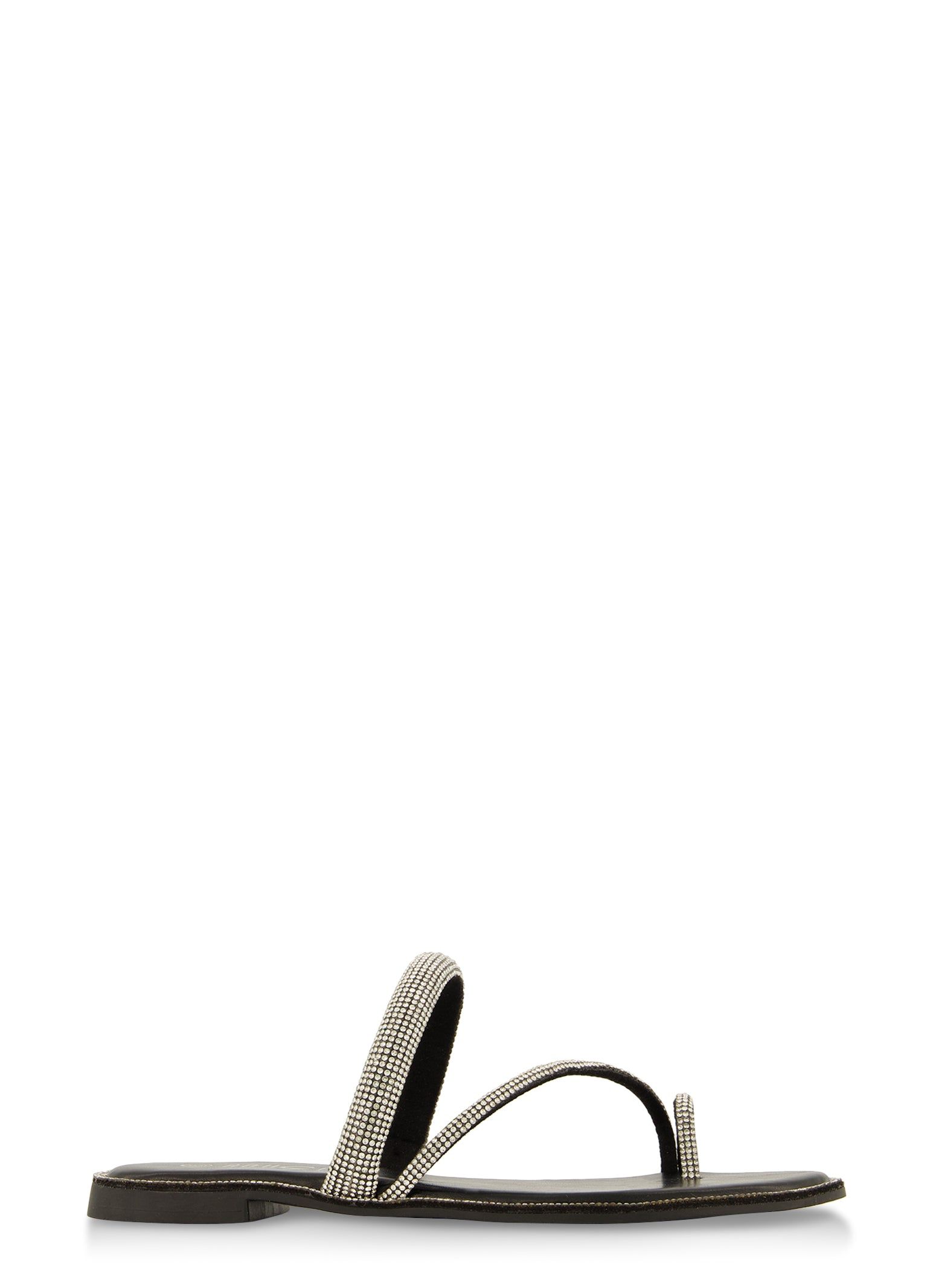 Rhinestone Trim Toe Loop Slide Sandals sold by Rainbow product image thumbnail 2