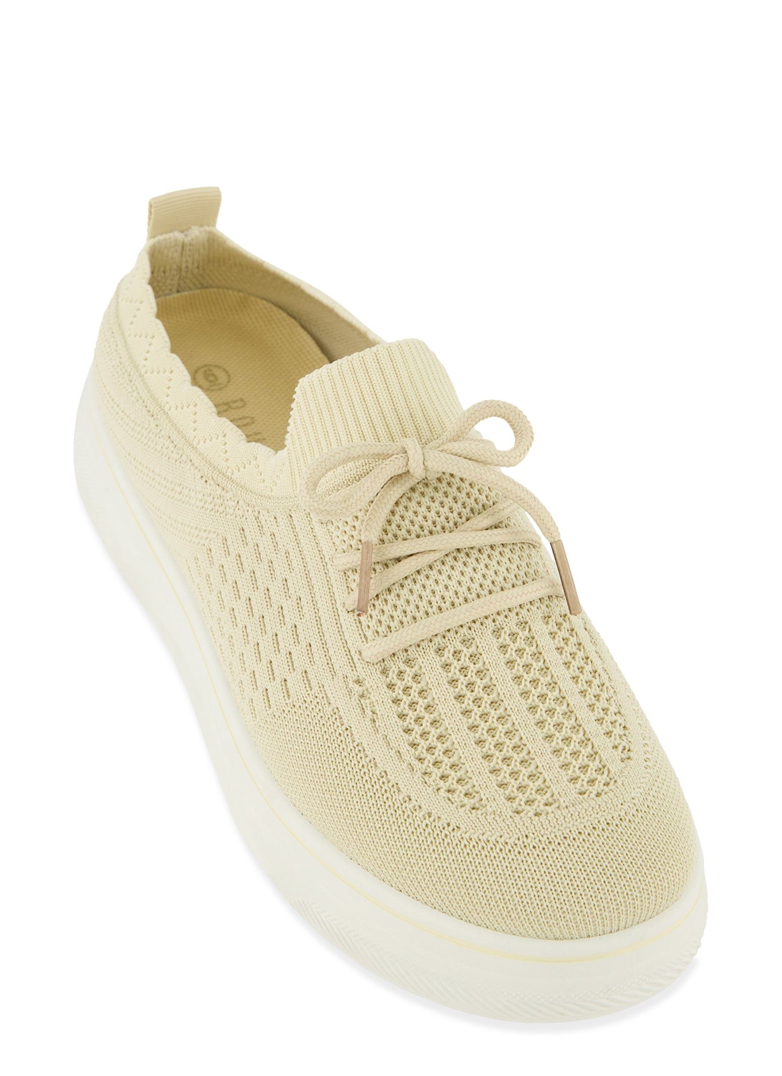 Textured Knit Platform Sneakers sold by Rainbow