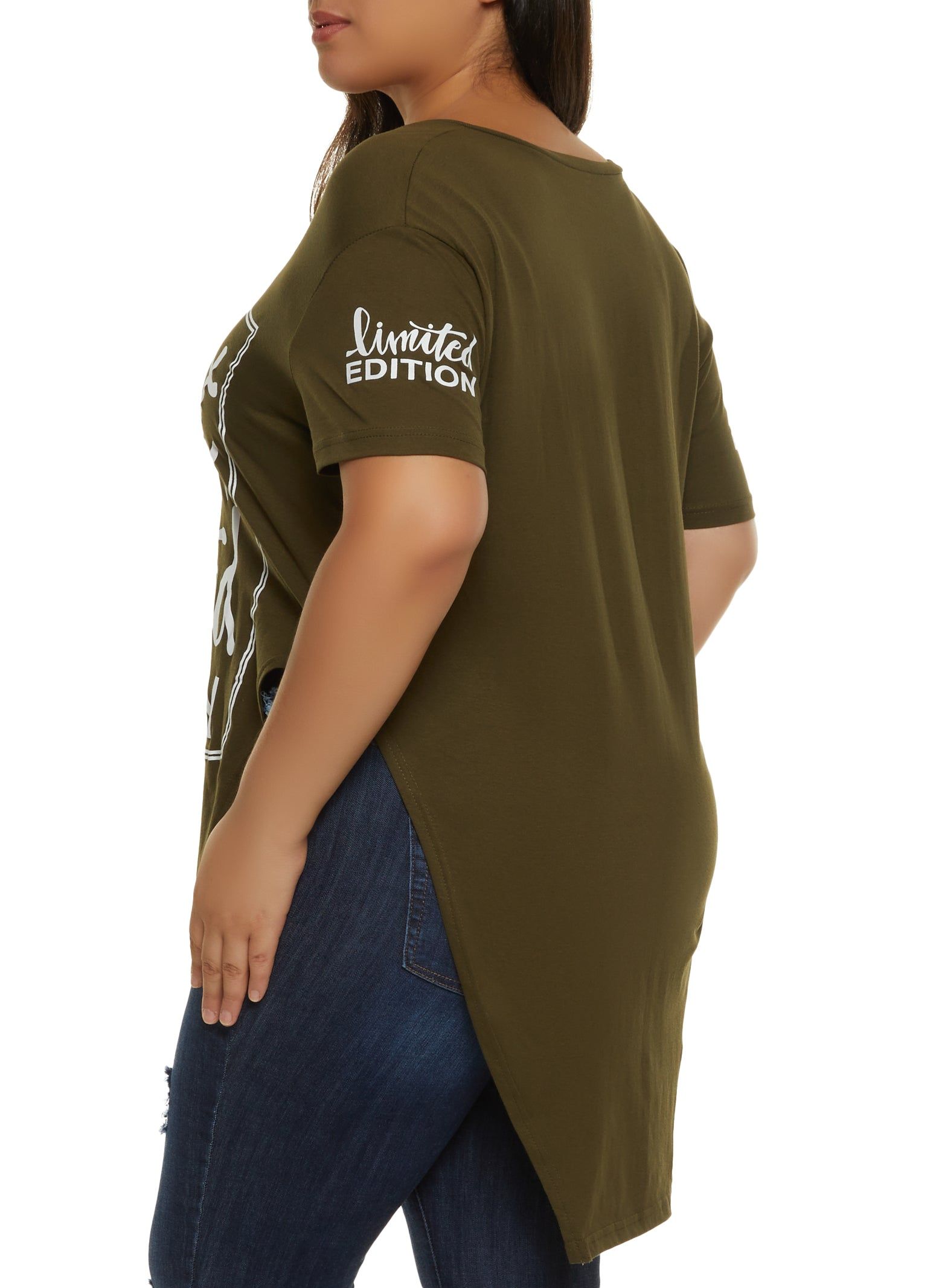 Plus Size Im Limited Edition Hanky Hem Graphic Tee sold by Rainbow product image thumbnail 2