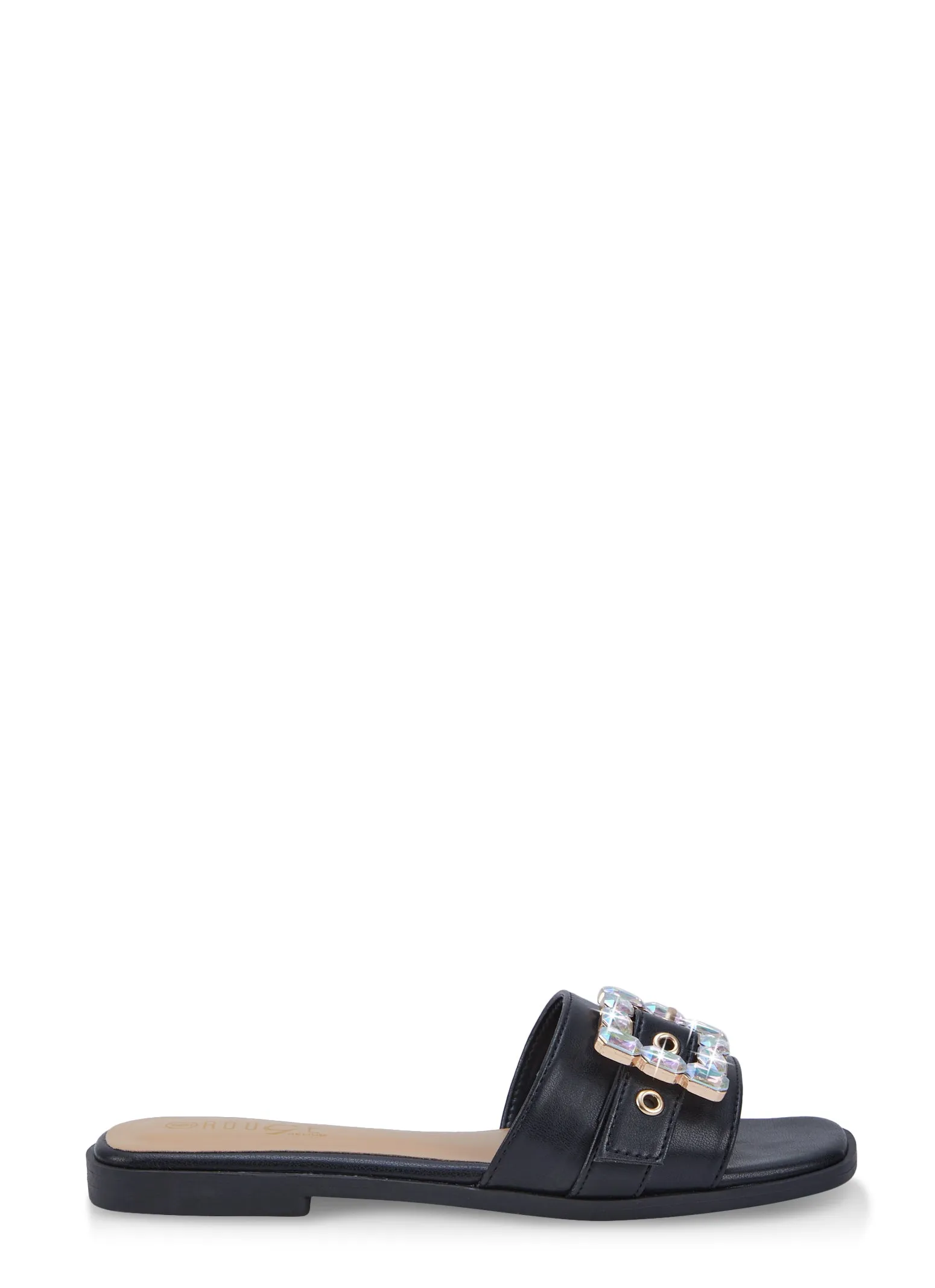 Rhinestone Buckle Slide Sandals sold by Rainbow product image thumbnail 2