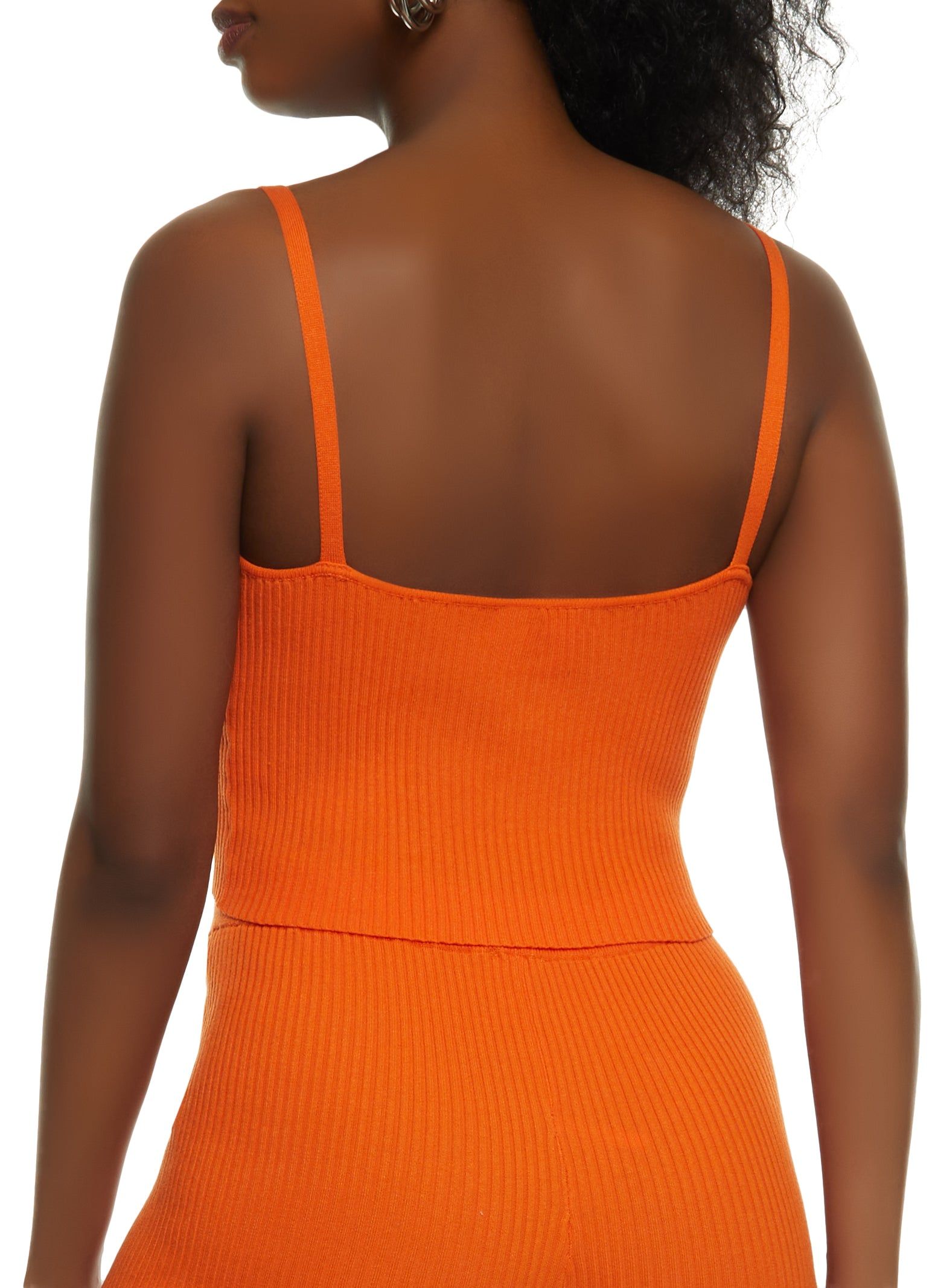 Ribbed Hook and Eye Cropped Cami sold by Rainbow product image thumbnail 3