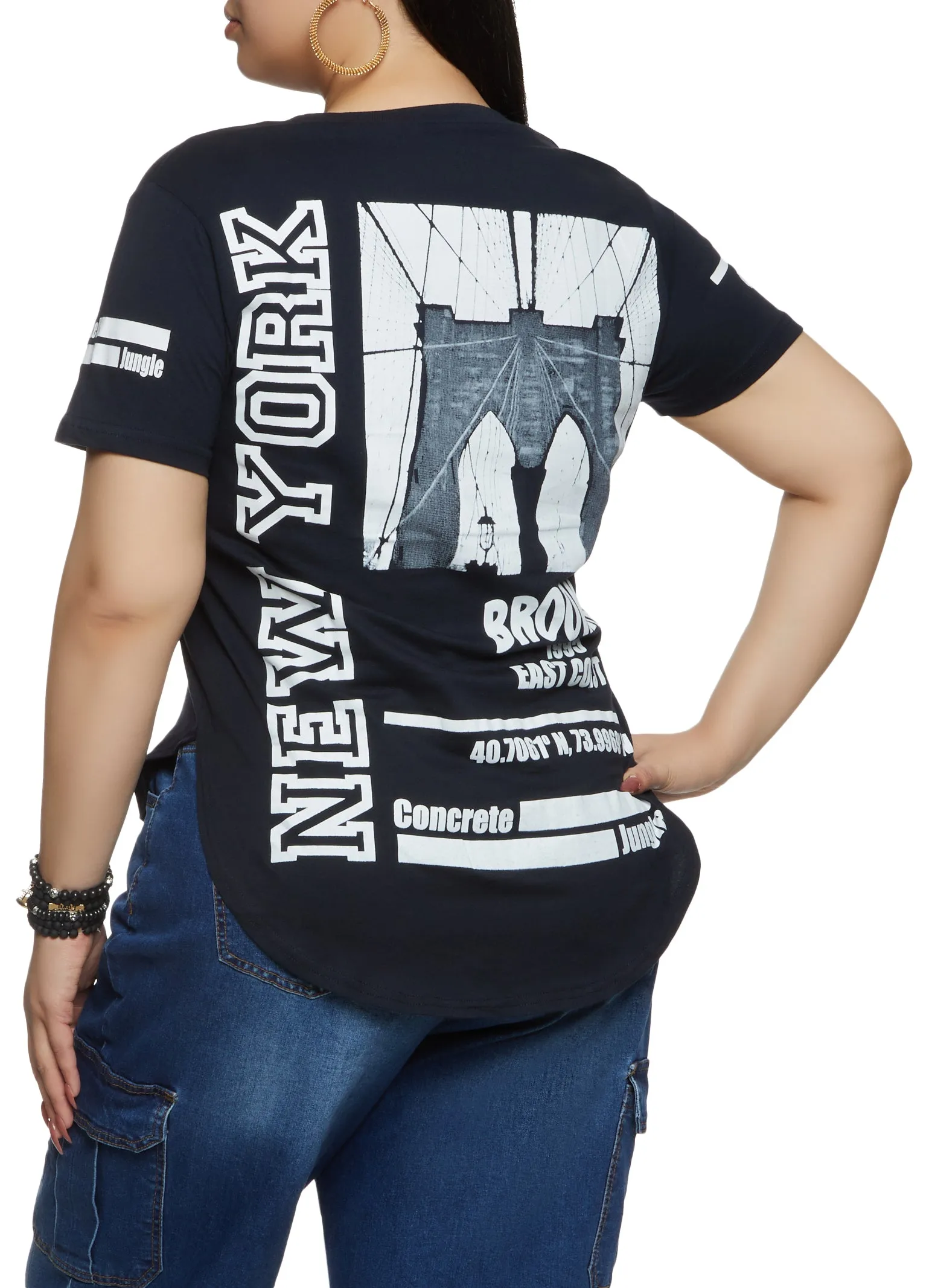 Plus Size Brooklyn 1995 East Coast Graphic Tee sold by Rainbow product image thumbnail 2