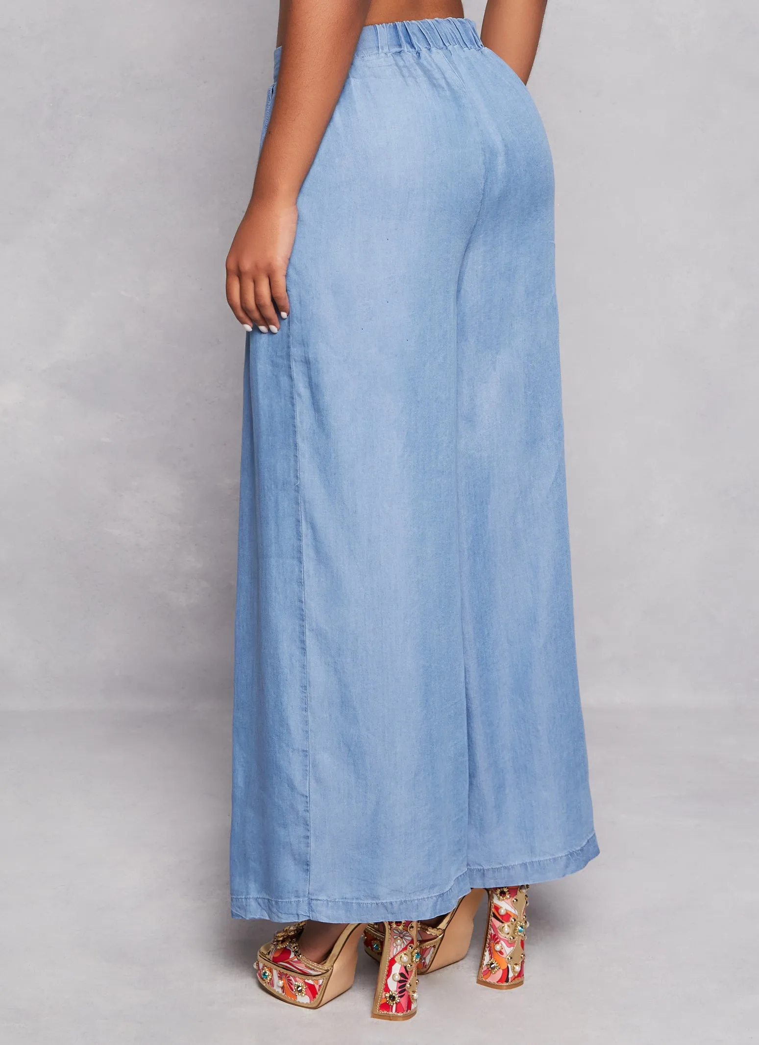 Chambray Palazzo Pants sold by Rainbow product image thumbnail 3