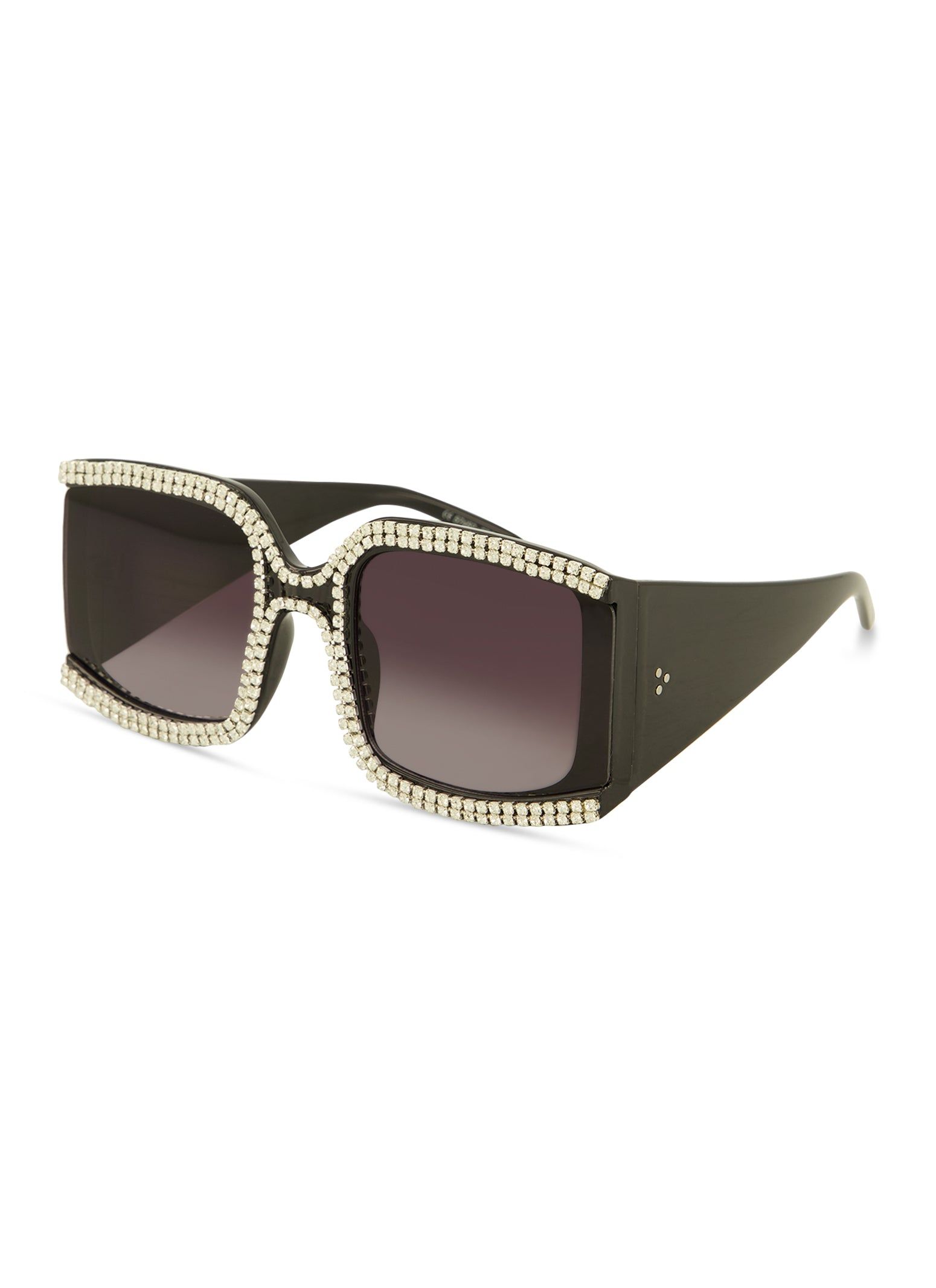 Rhinestone Trim Oversized Square Sunglasses sold by Rainbow product image thumbnail 2