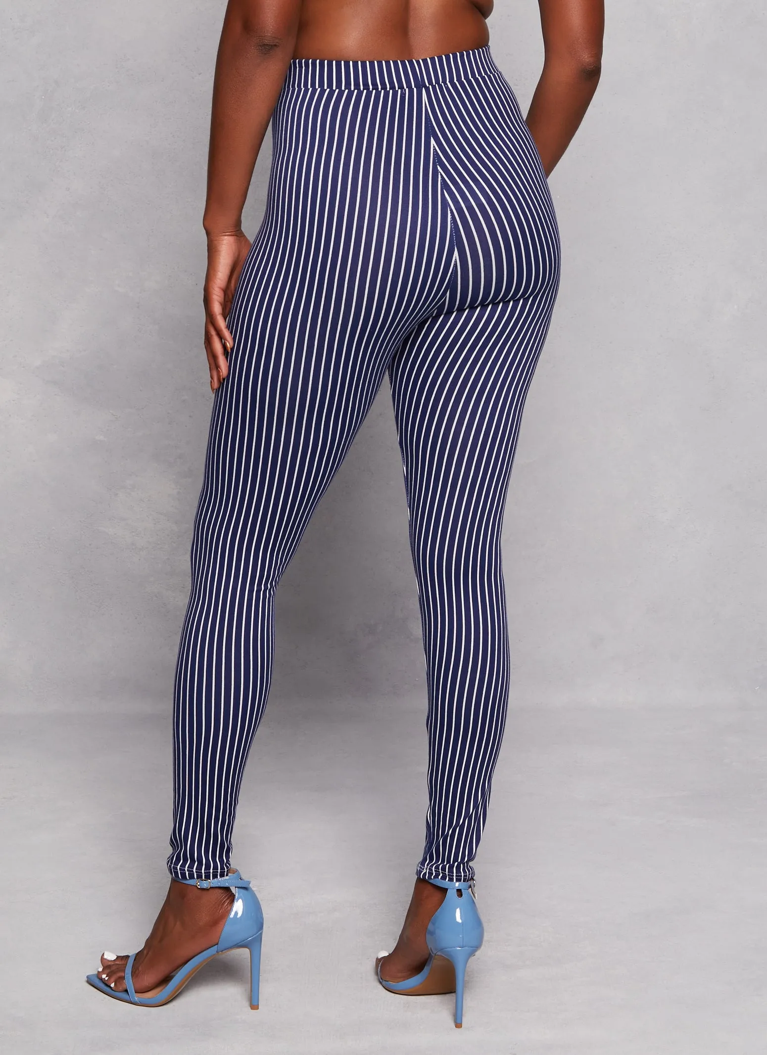 82 Pinstripe High Waist Leggings sold by Rainbow product image thumbnail 3