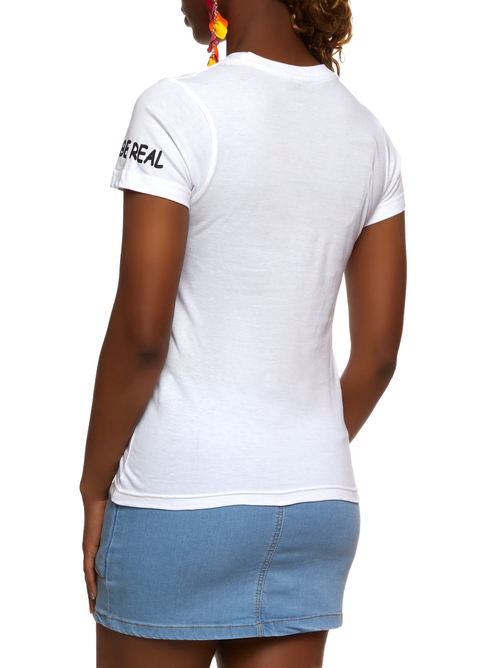 Be Real Not Perfect Graphic Tee sold by Rainbow product image thumbnail 2