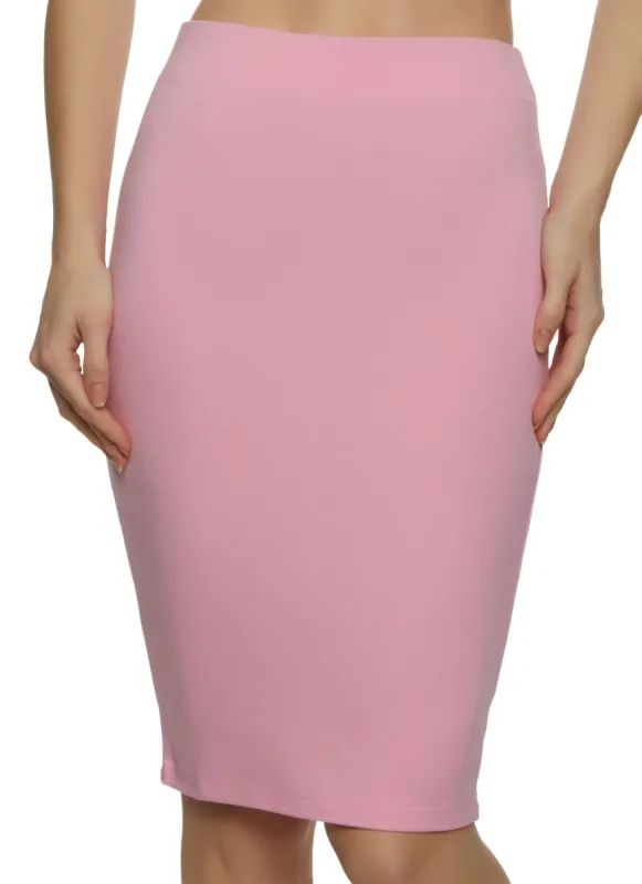 Ponte Pencil Skirt sold by Rainbow