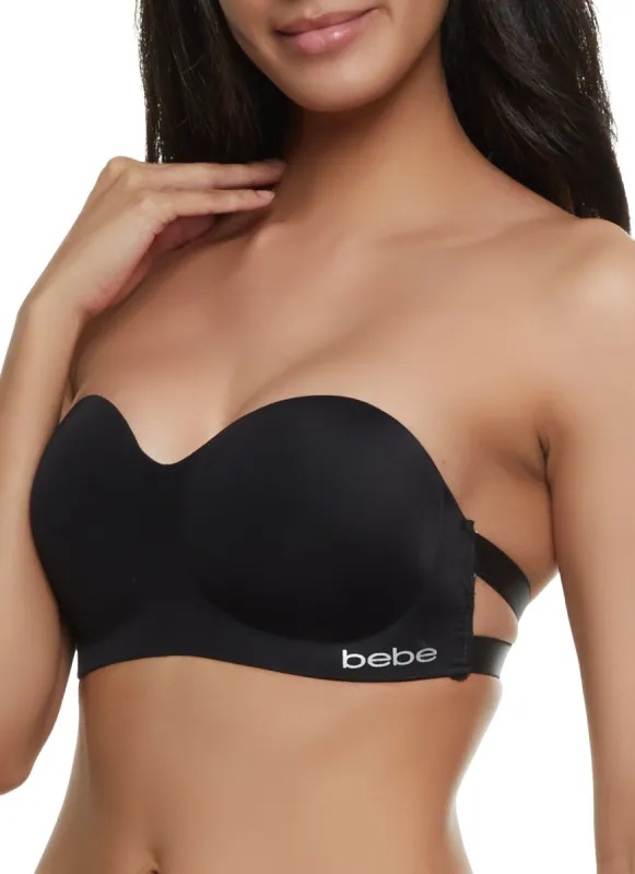 Bebe Strapless Convertible Strap Balconette Bra sold by Rainbow