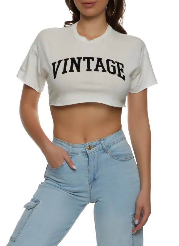 Vintage Cropped Tee sold by Rainbow