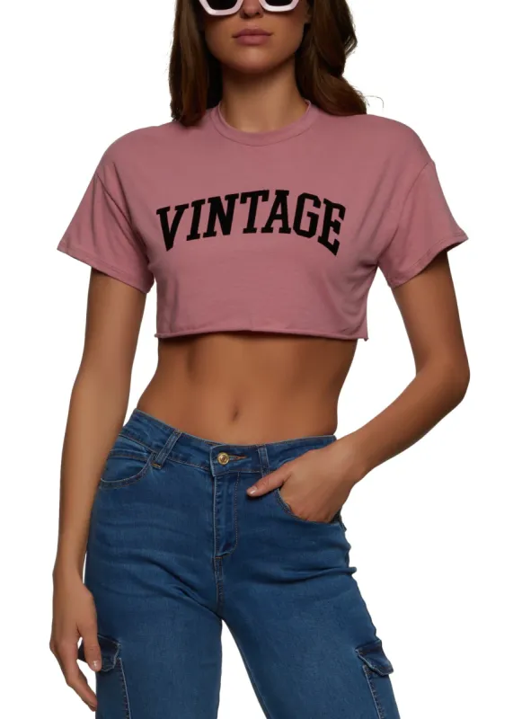 Vintage Cropped Tee sold by Rainbow