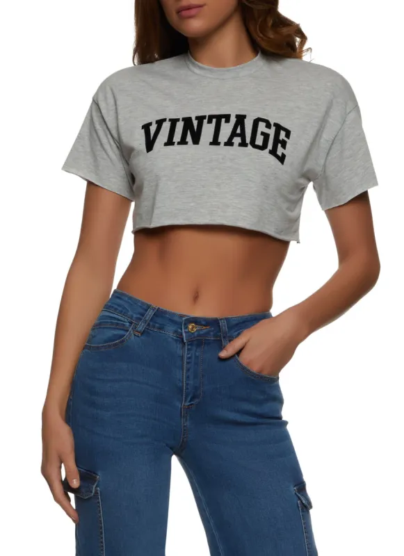 Vintage Cropped Tee sold by Rainbow