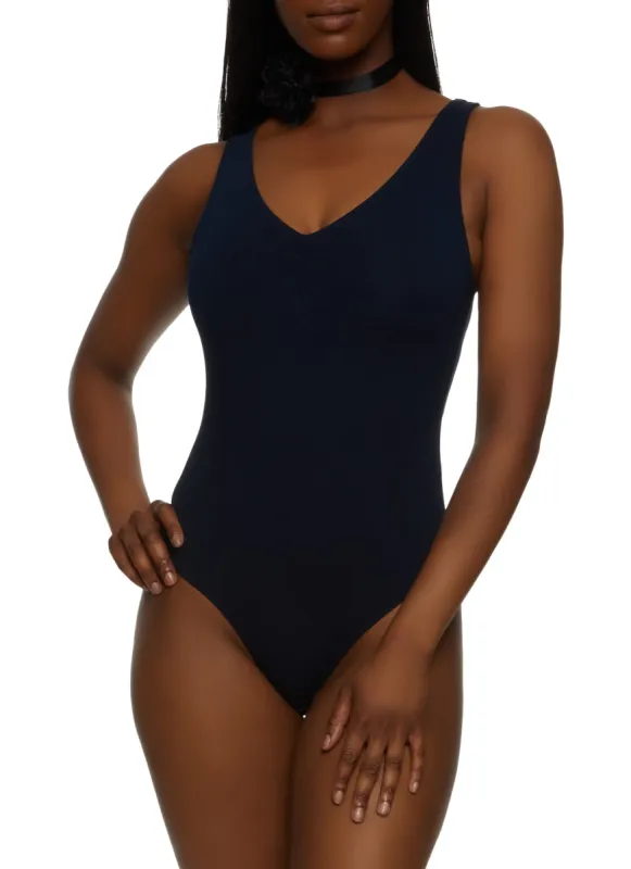 V Neck Ruched Detail Bodysuit sold by Rainbow