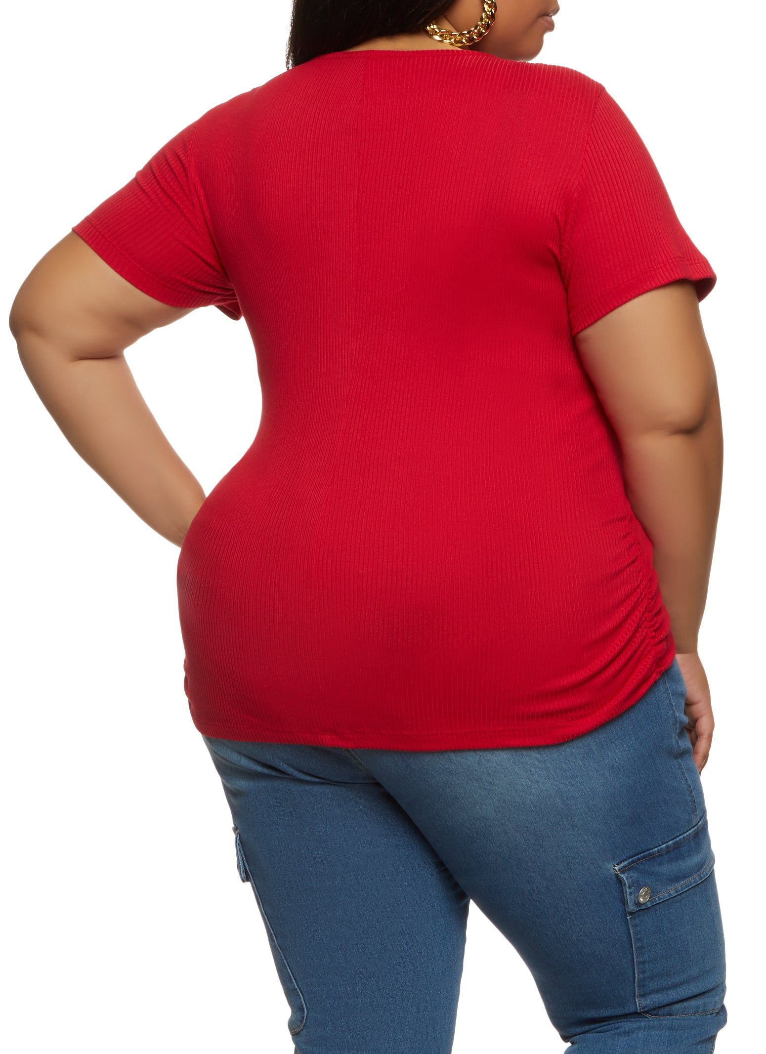 Plus Size With God All Things Embossed Rhinestone Graphic Tee sold by Rainbow product image thumbnail 2