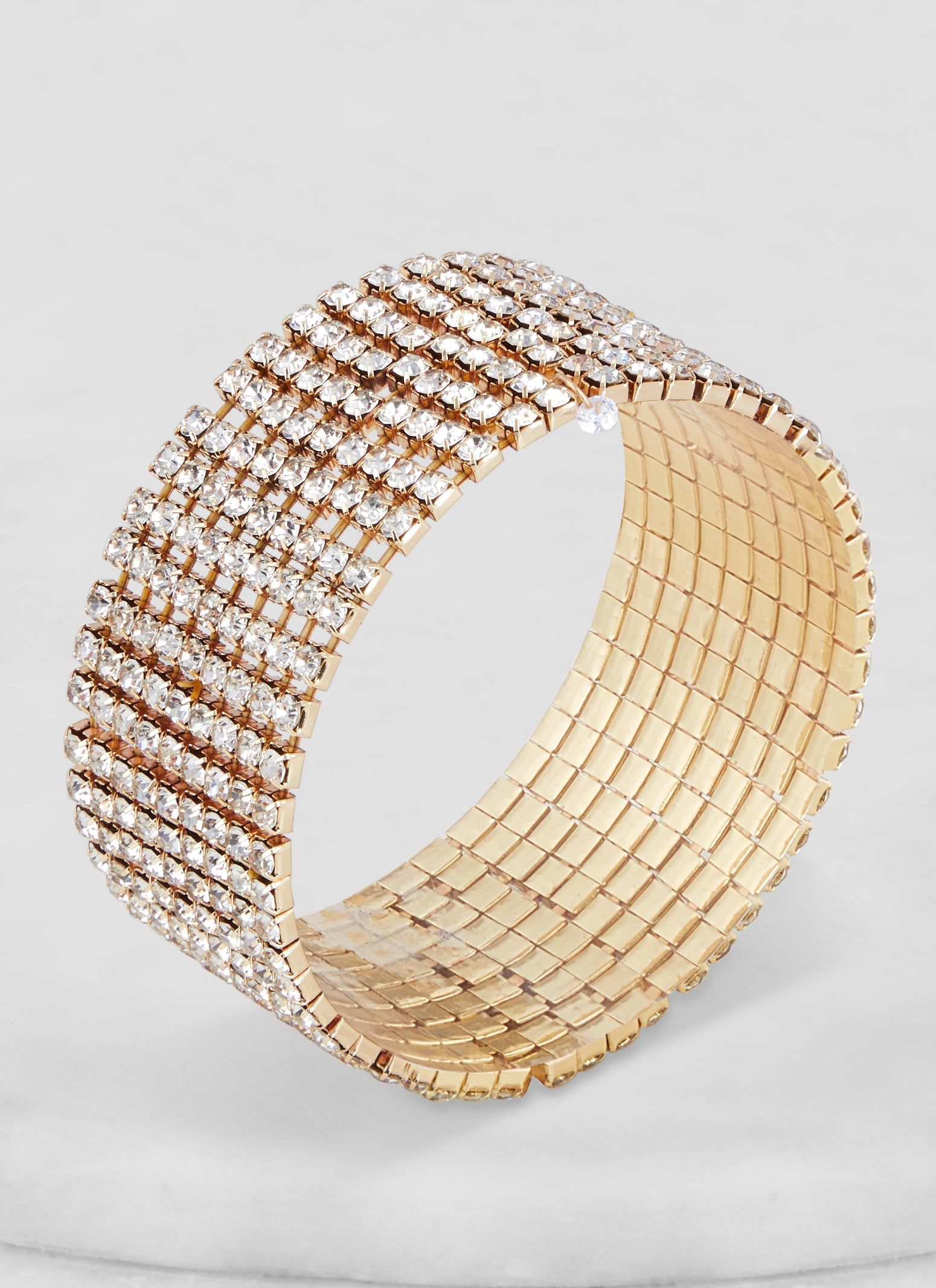 Rhinestone Nine Row Stretch Bracelet sold by Rainbow product image thumbnail 2