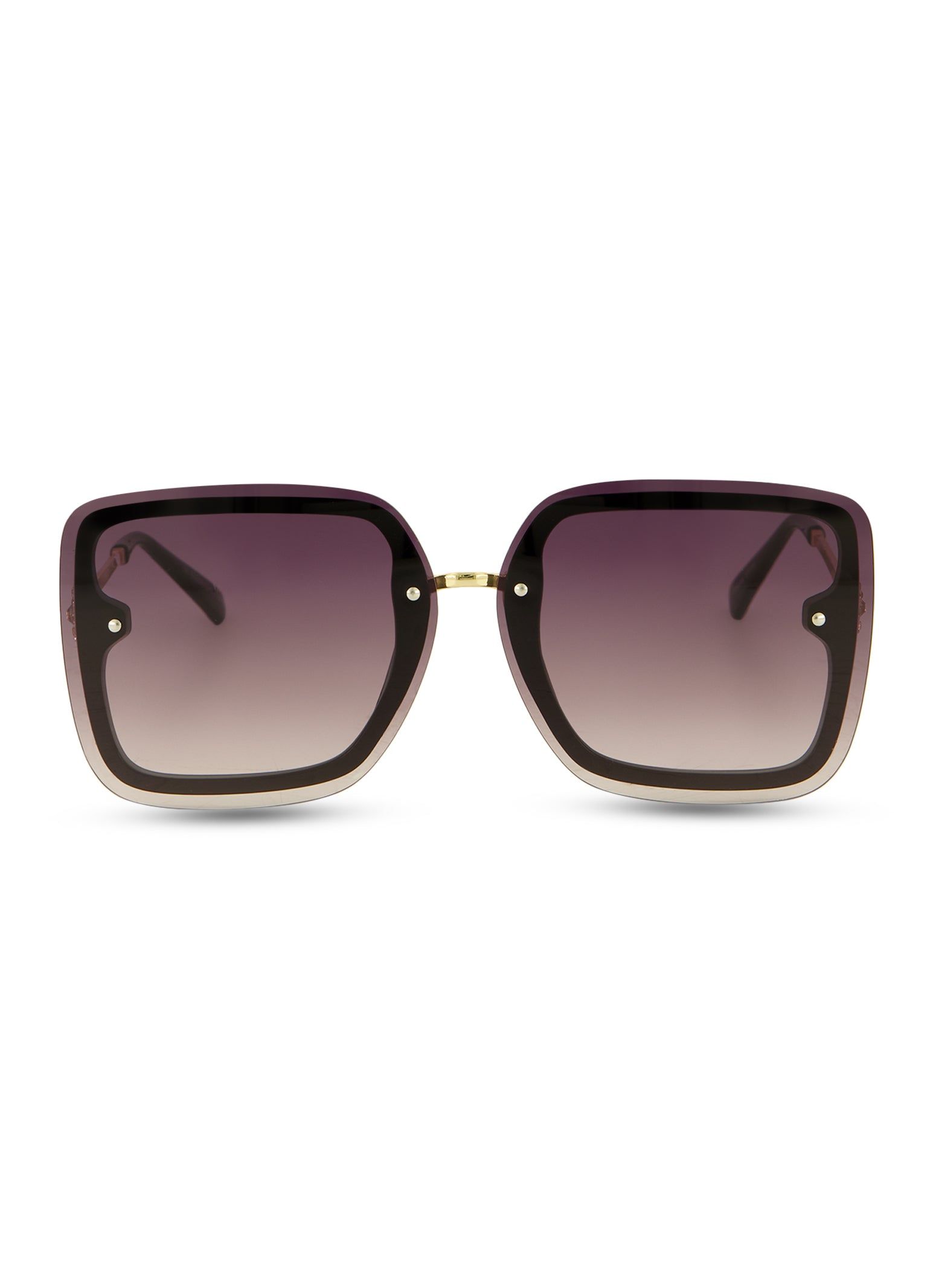 Rimless Oversized Square Sunglasses sold by Rainbow