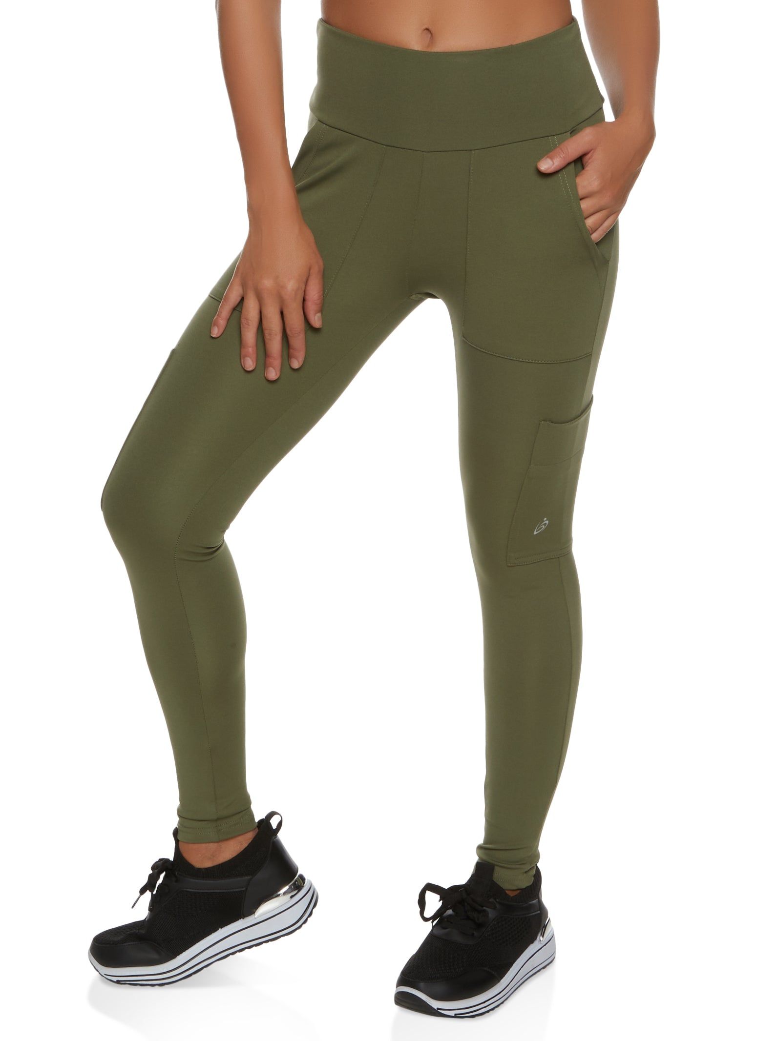 Solid Pocket Active Leggings sold by Rainbow