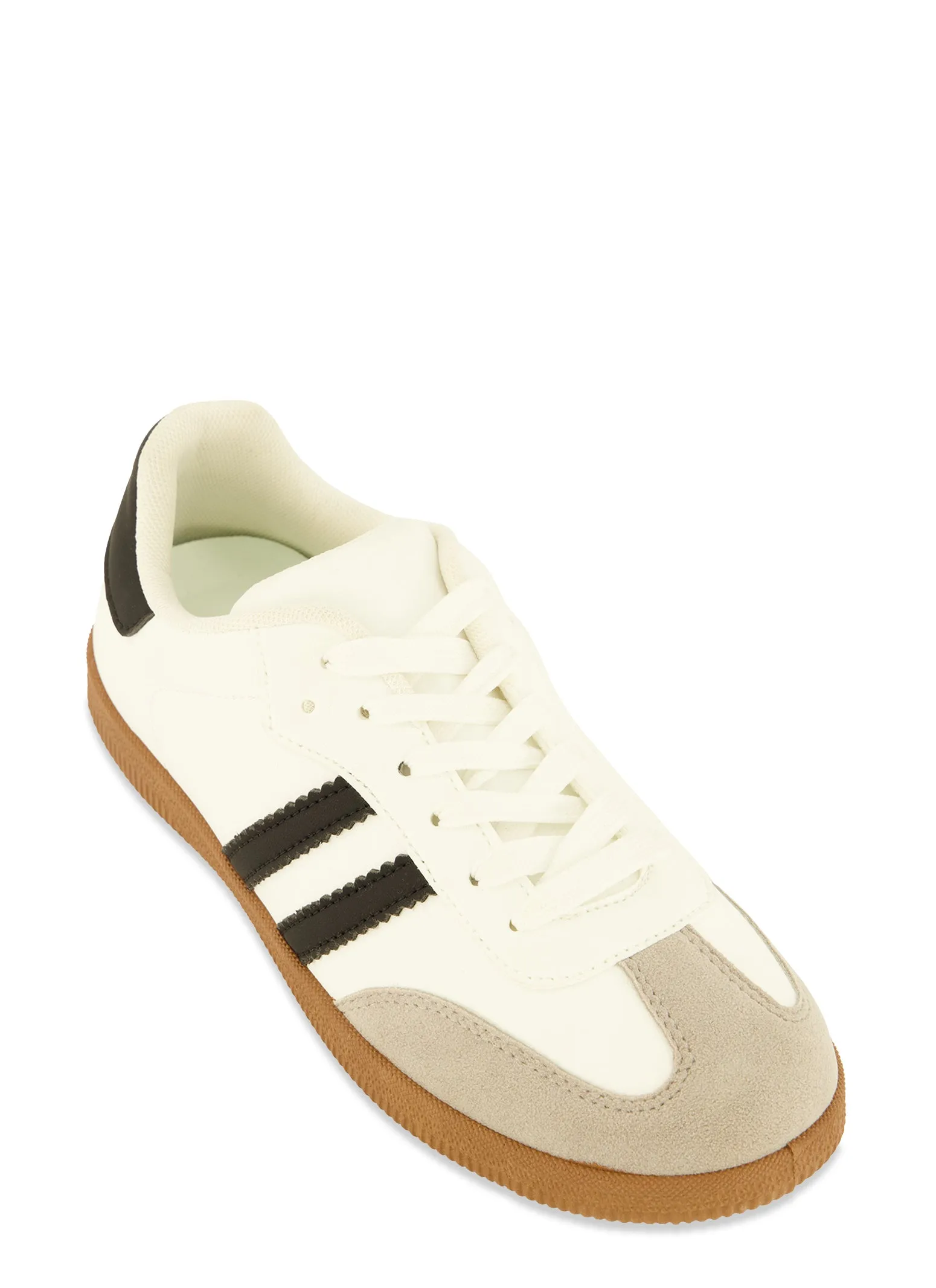 Side Stripe Detail Lace Up Sneakers sold by Rainbow