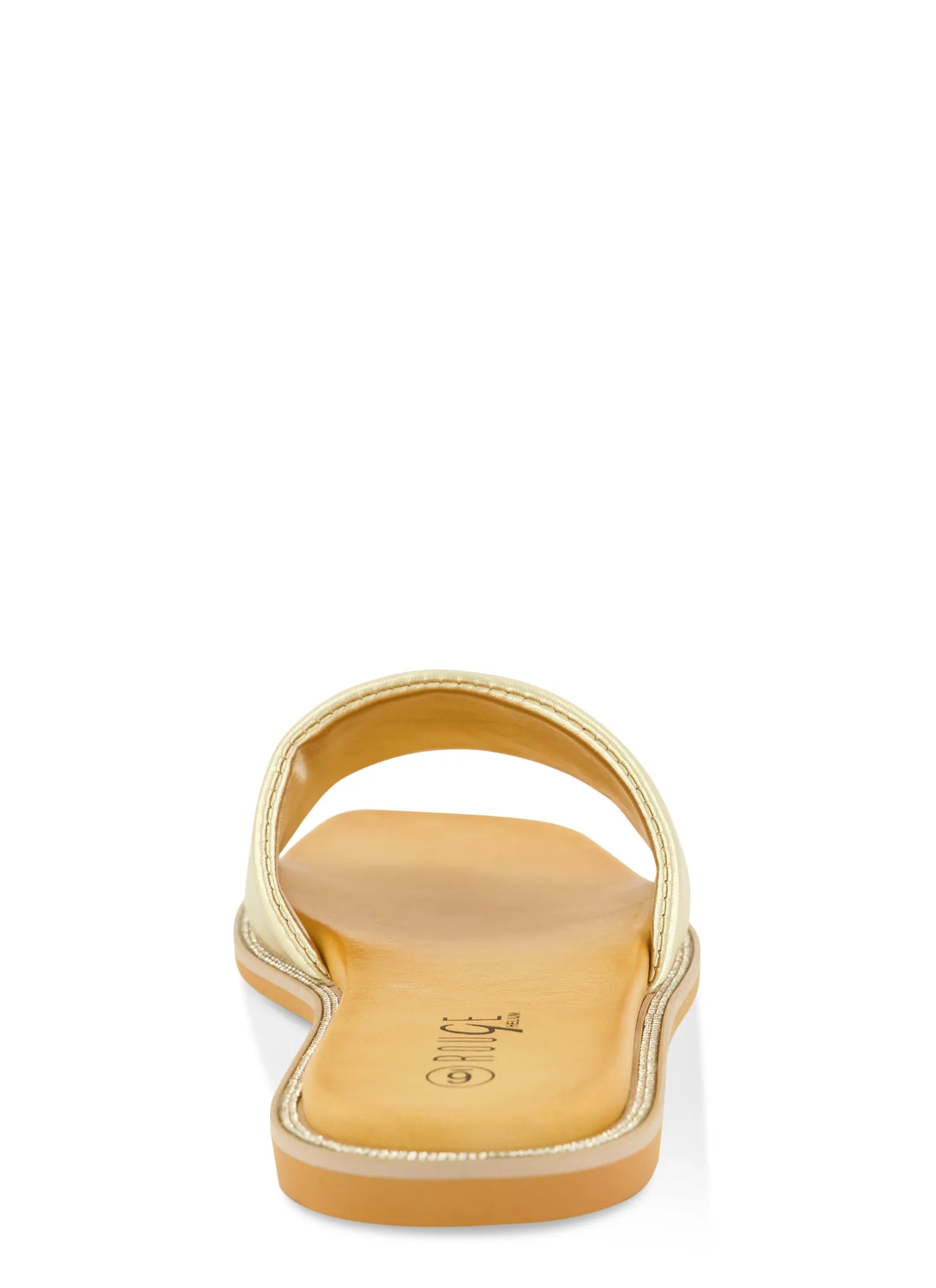 Rhinestone Trim Single Band Slide Sandals sold by Rainbow product image thumbnail 3