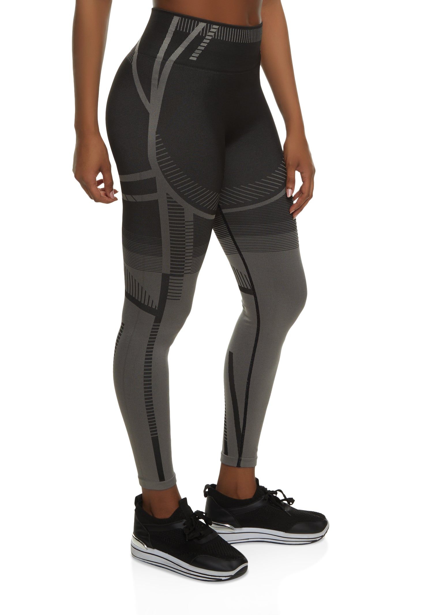 High Waist Seamless Geometric Leggings sold by Rainbow