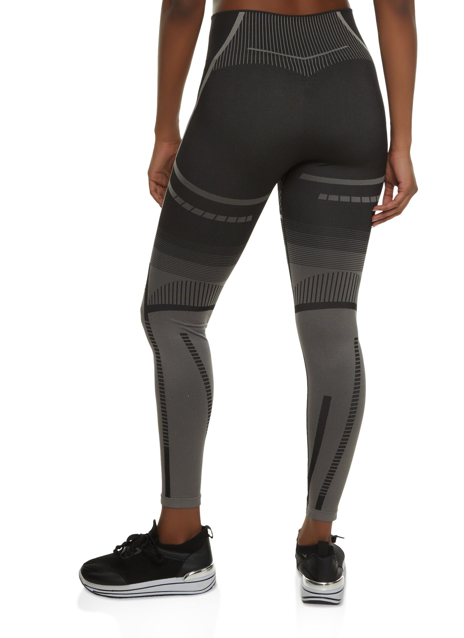 High Waist Seamless Geometric Leggings sold by Rainbow product image thumbnail 2