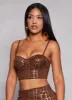 Plaid Bustier Crop Top sold by Rainbow