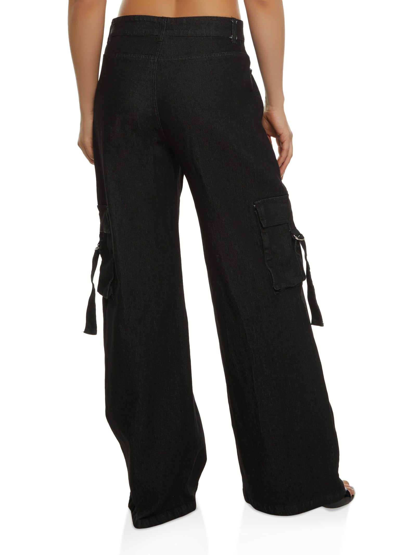 Denim Cargo Wide Leg Pants sold by Rainbow product image thumbnail 3