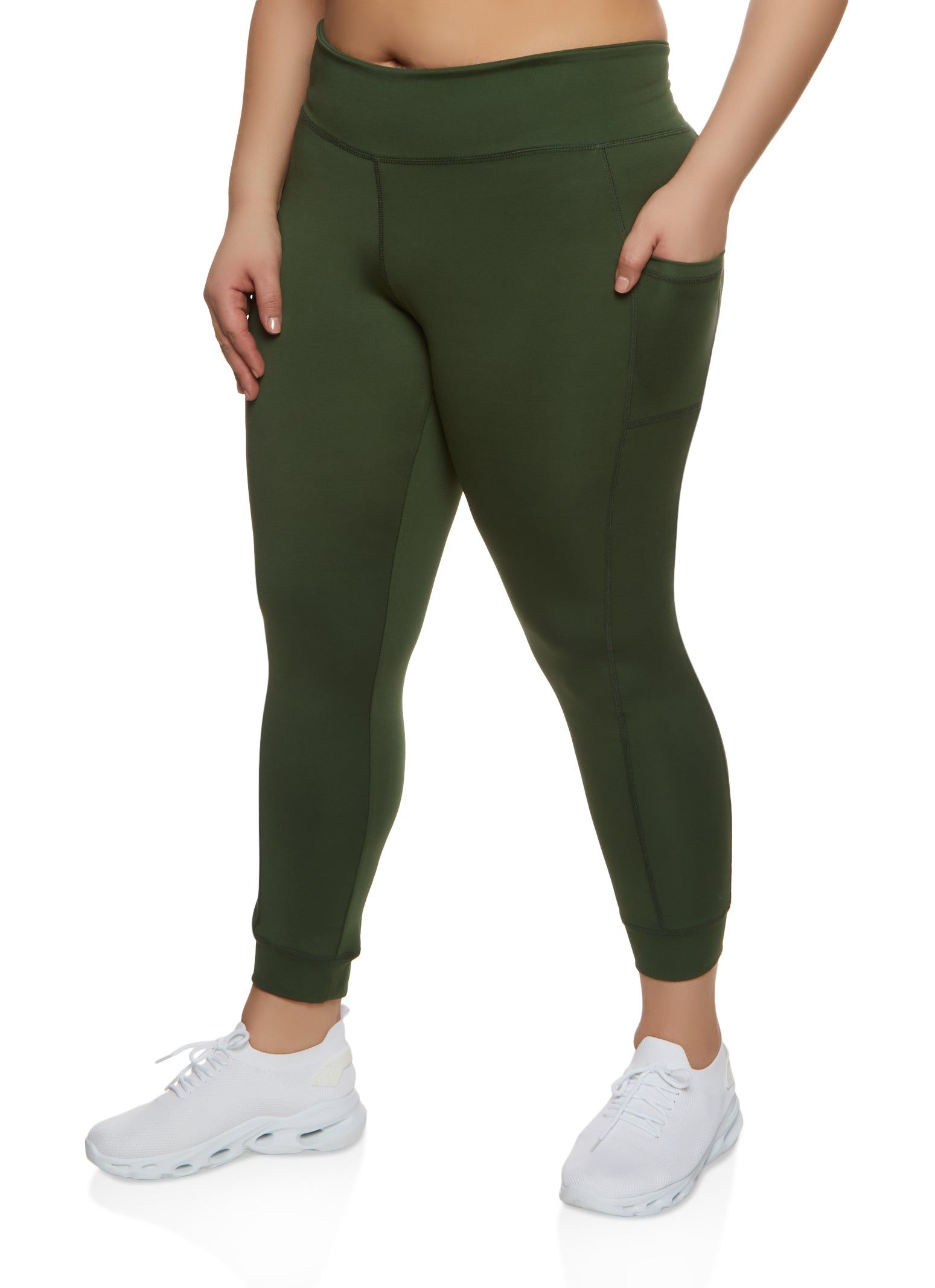 Plus Size Cell Phone Pocket Active Leggings sold by Rainbow