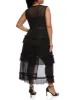 Plus Size Mesh Sleeveless Ruffle Detail Duster sold by Rainbow