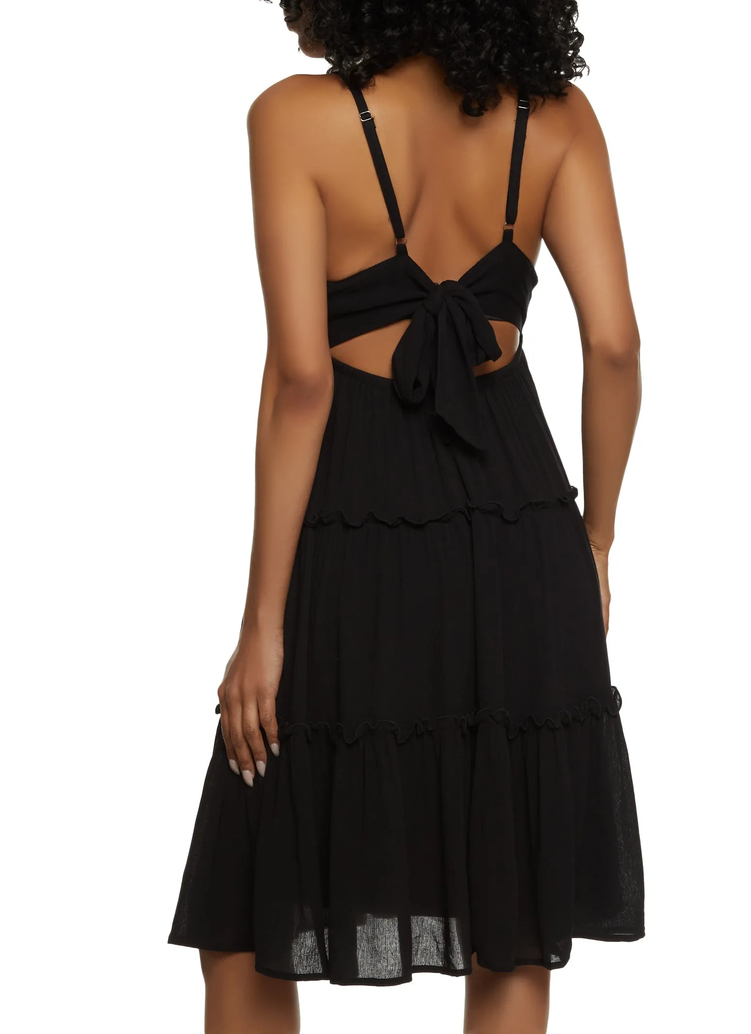 Haute Monde Tiered Cami Midi Dress sold by Rainbow product image thumbnail 3