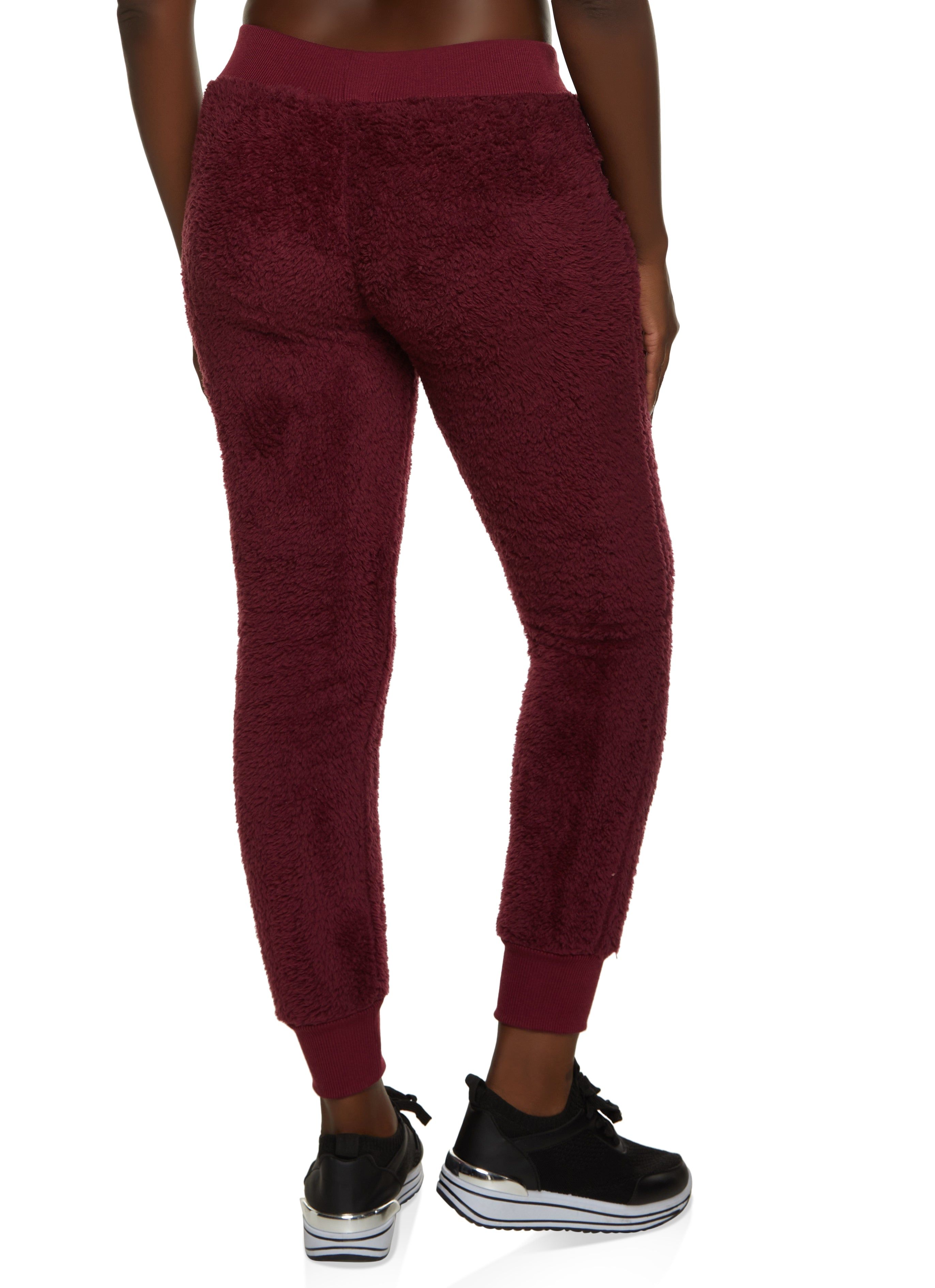 Faux Fur Drawstring Joggers sold by Rainbow product image thumbnail 2