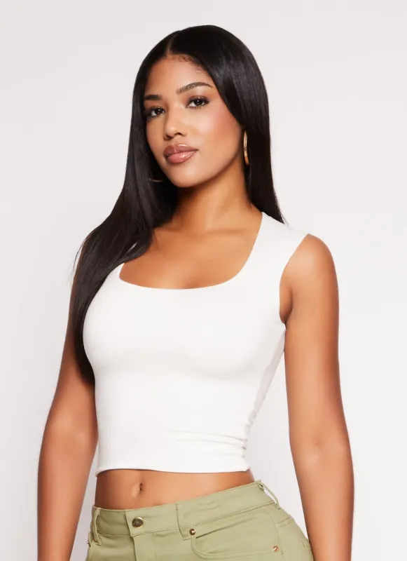 Sleeveless Cropped Tank Top sold by Rainbow